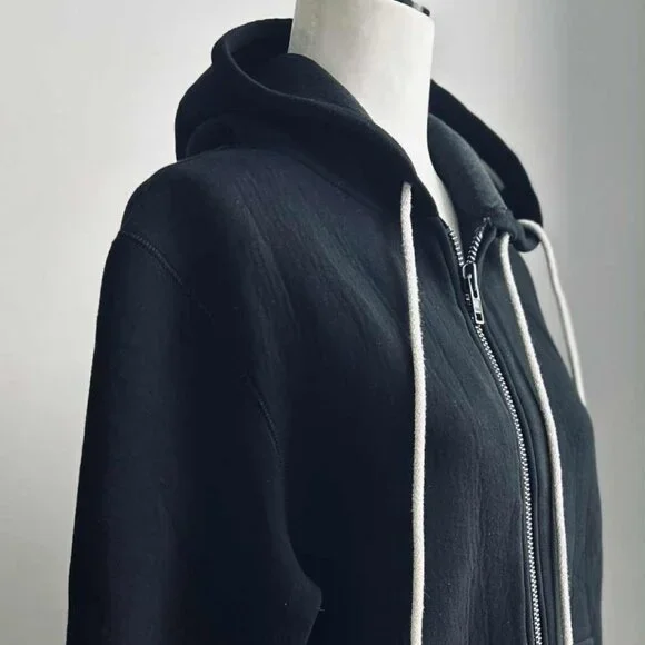 Craig Green Black Bonded Jersey Men's Zip Hoodie w/ Body & Hood Cording – EU M - Picture 8 of 11